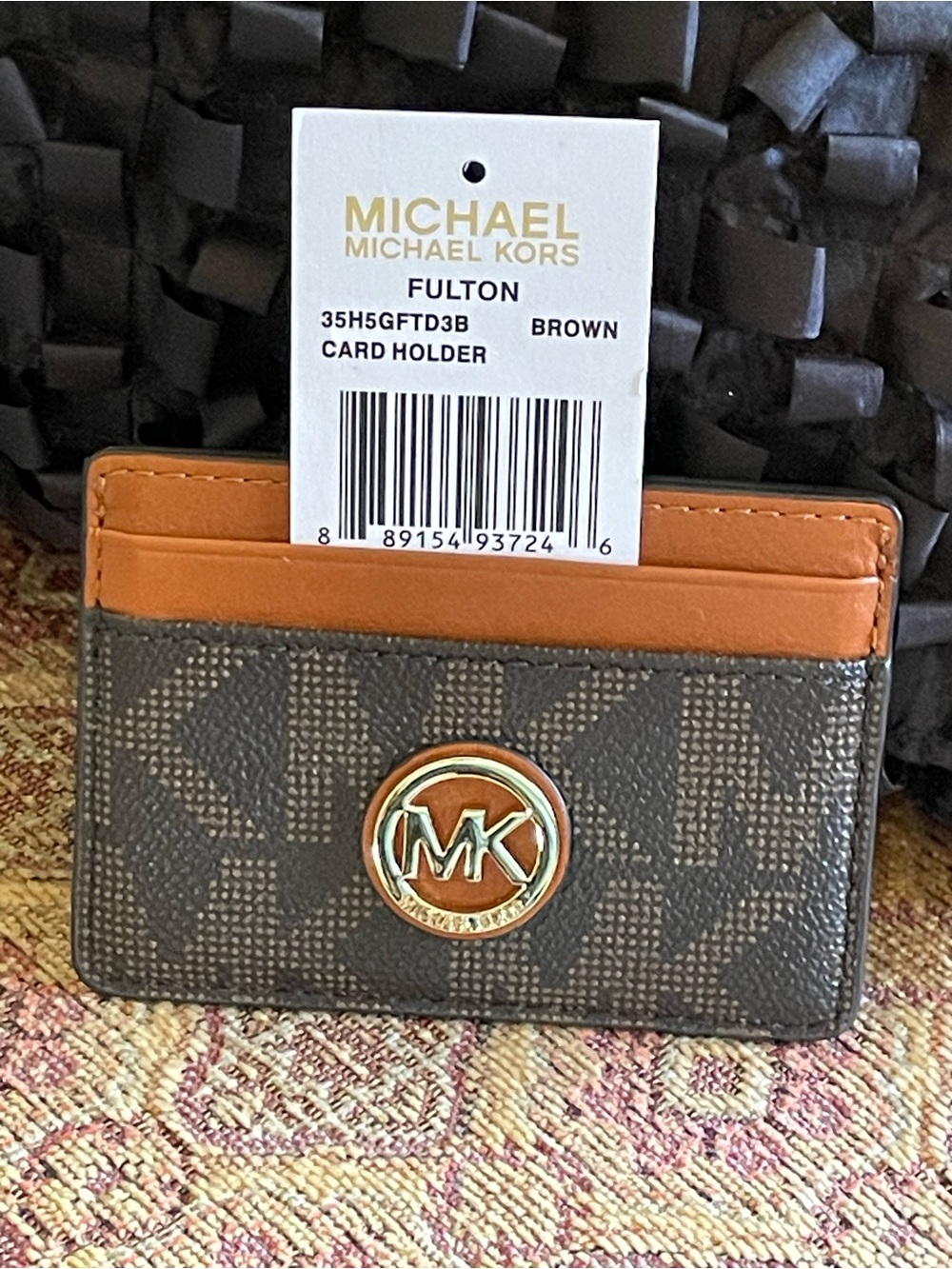 Michael Kors Fulton Card holder Brown